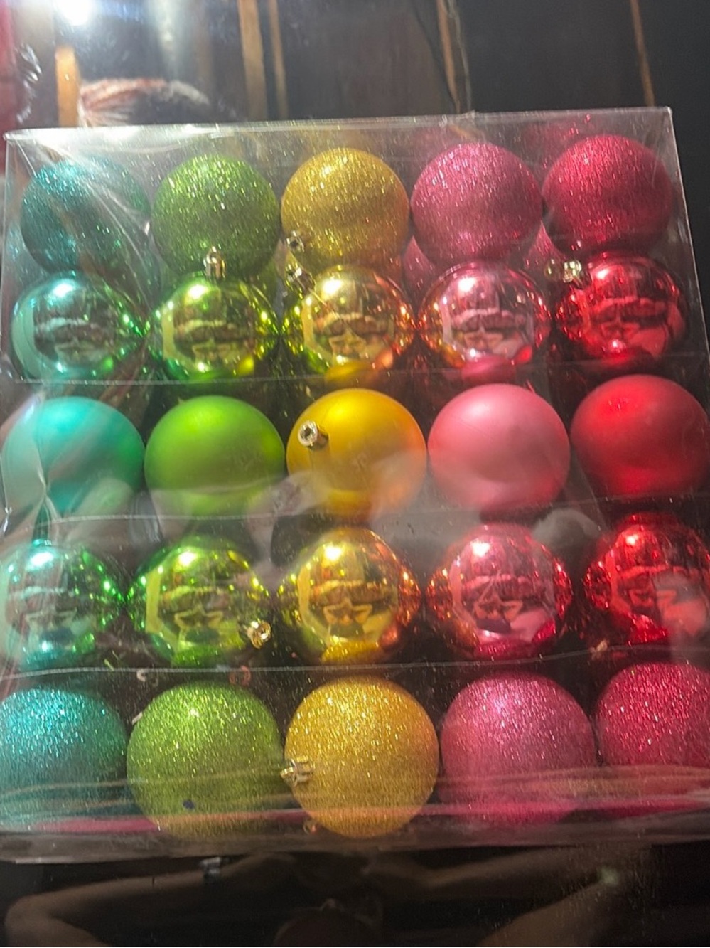 Festive Multicolor Christmas Ornament Ball Set